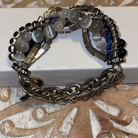 💜💎Bling Silver Beaded Chain Bracelet💎💜 - Picture 4 of 5